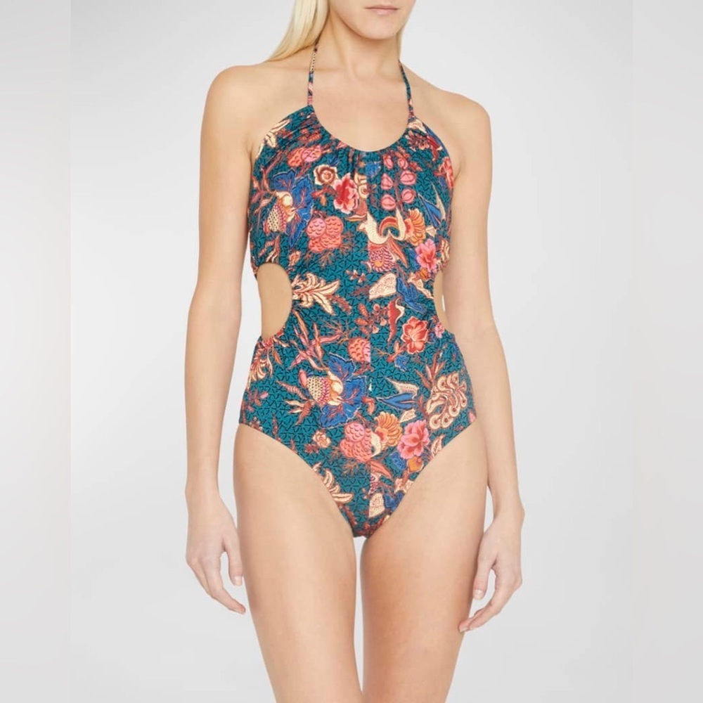 Ulla Johnson Mabel Halter One-Piece Swimsuit sz S NWT - Picture 2 of 14
